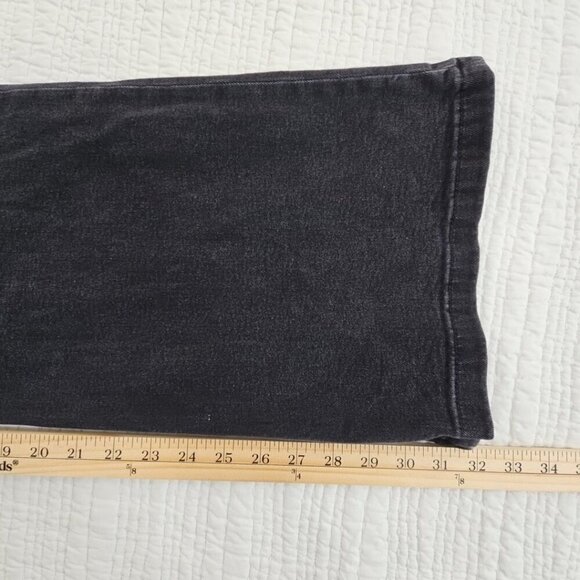 Gap '70s Flare High Rise Jeans Women's 18R 34x31 Black Stretch Denim EUC LN - Picture 6 of 15
